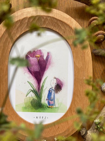 Monatskarten Blumen - Set von Stefanie Messing