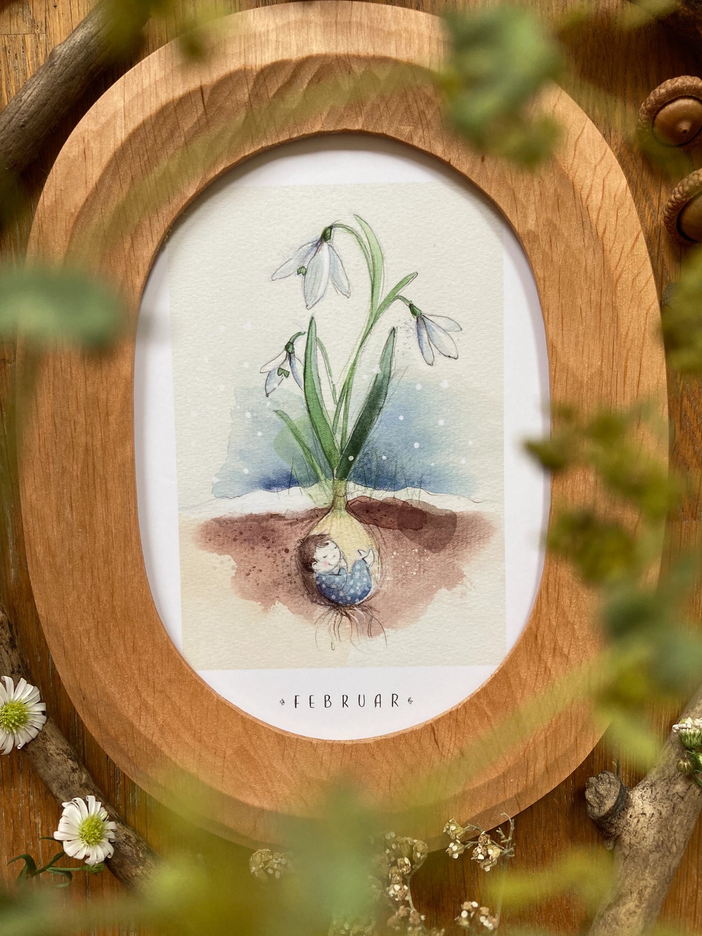 Monatskarten Blumen - Set von Stefanie Messing