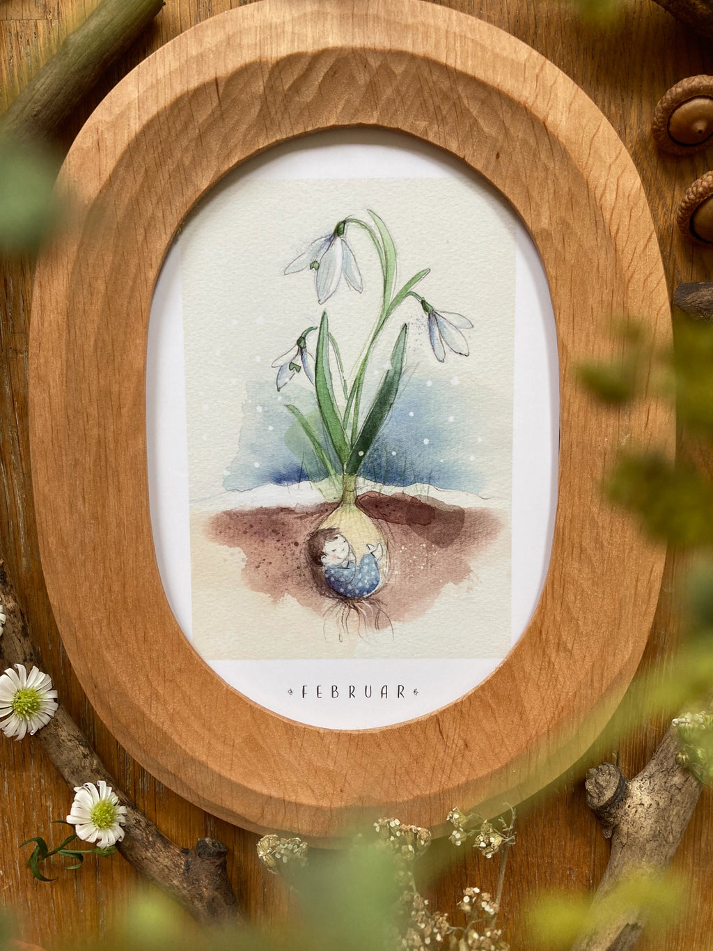 Monatskarten Blumen - Set von Stefanie Messing
