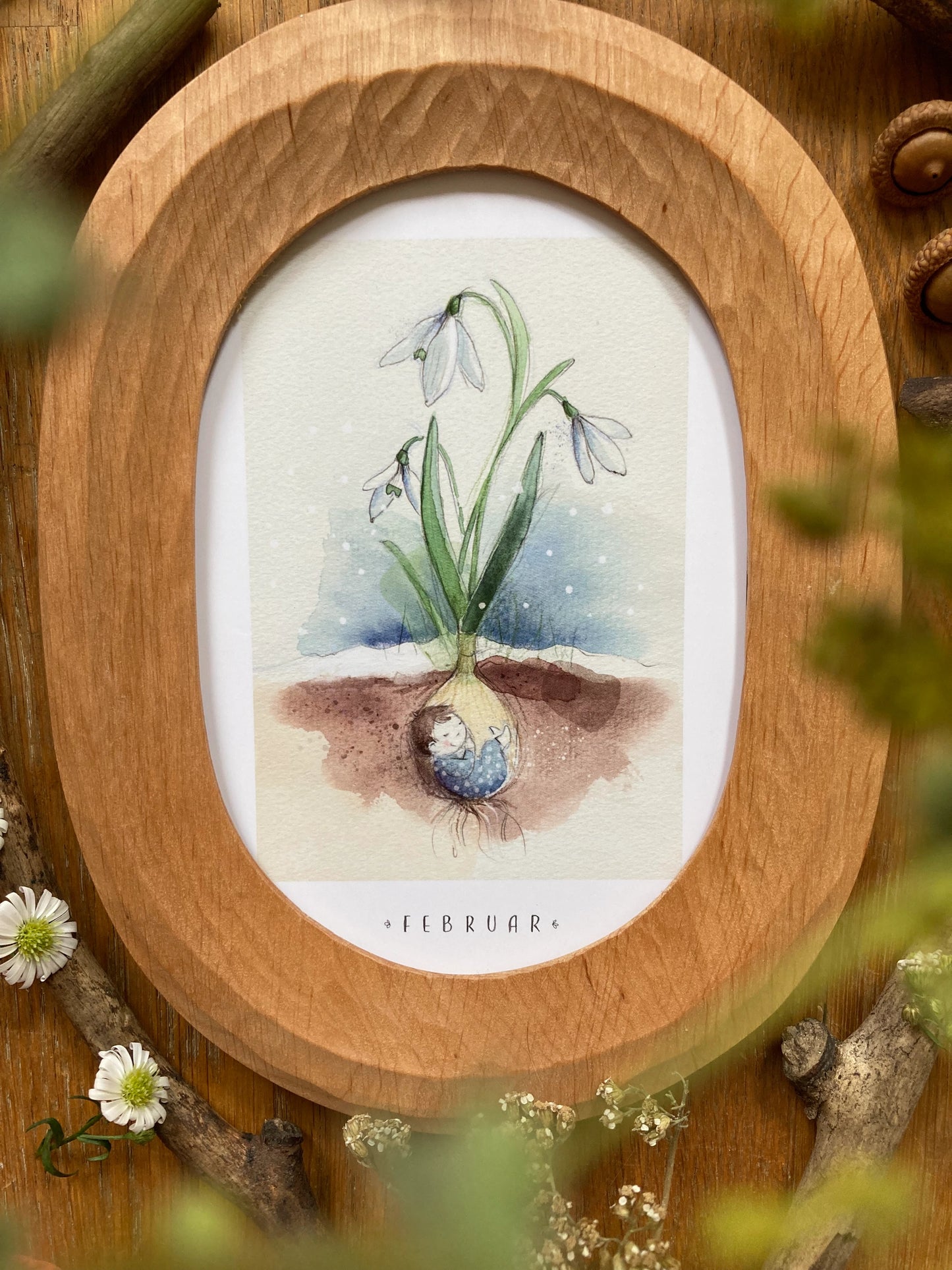 Monatskarten Blumen - Set von Stefanie Messing