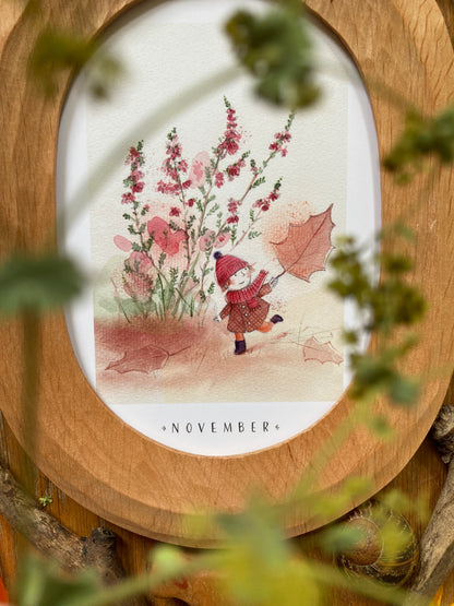 Monatskarten Blumen - Set von Stefanie Messing