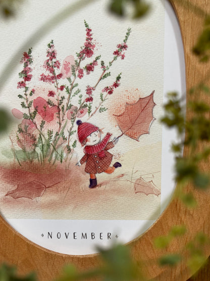 Monatskarten Blumen - Set von Stefanie Messing