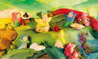 Ostheimer Blumenkinder auf einer Blumenwiese, Spielszene