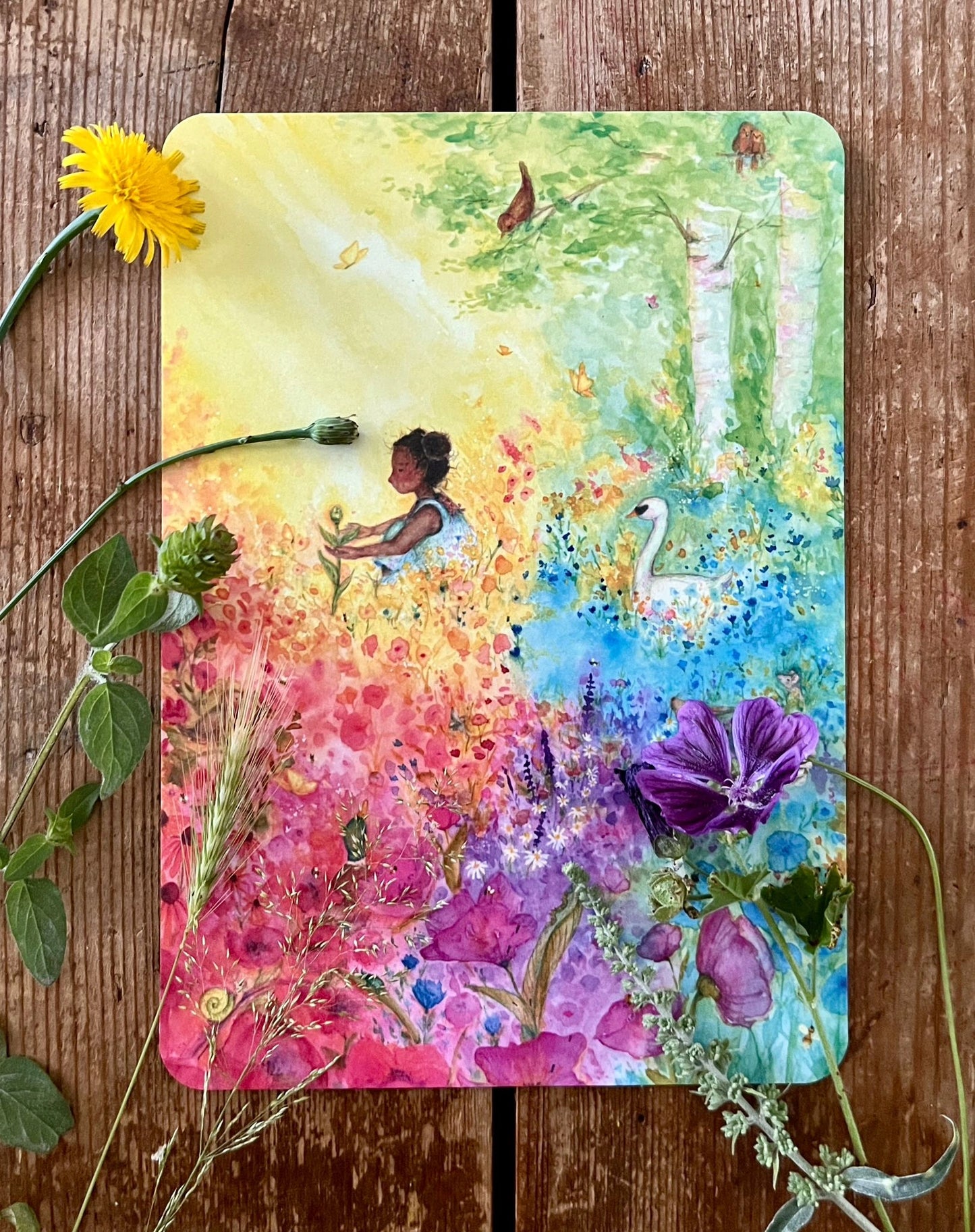 Erzählkarte - Wie die Blume zu sich selbst fand A5