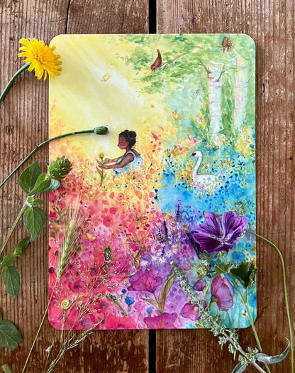 Erzählkarte - Wie die Blume zu sich selbst fand A5