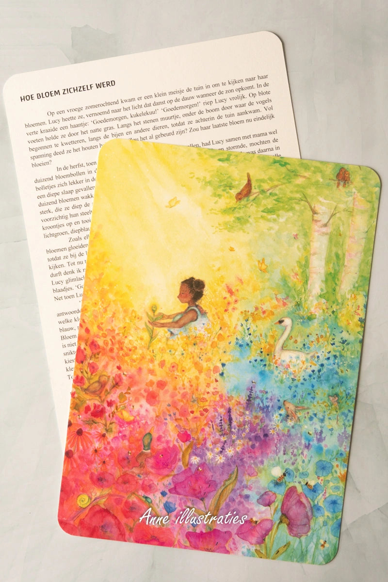 Erzählkarte - Wie die Blume zu sich selbst fand A5