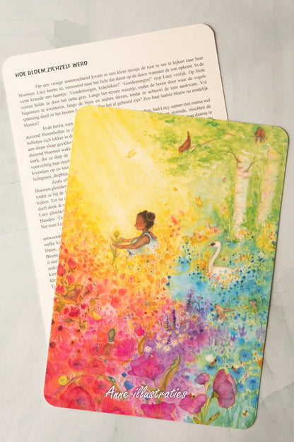 Erzählkarte - Wie die Blume zu sich selbst fand A5