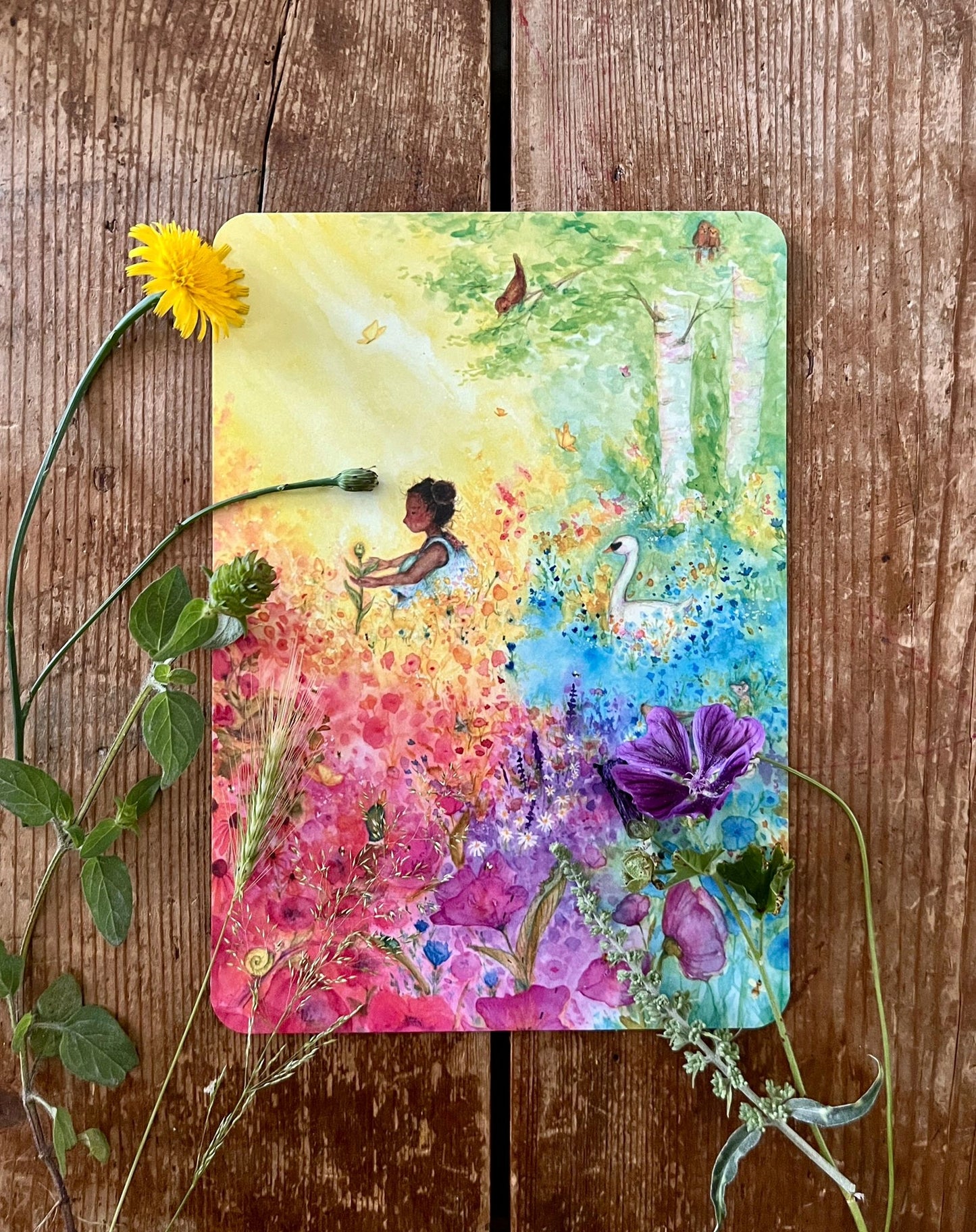 Erzählkarte - Wie die Blume zu sich selbst fand A5