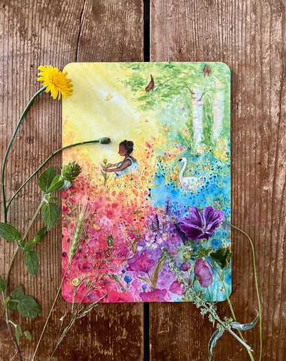 Erzählkarte - Wie die Blume zu sich selbst fand A5