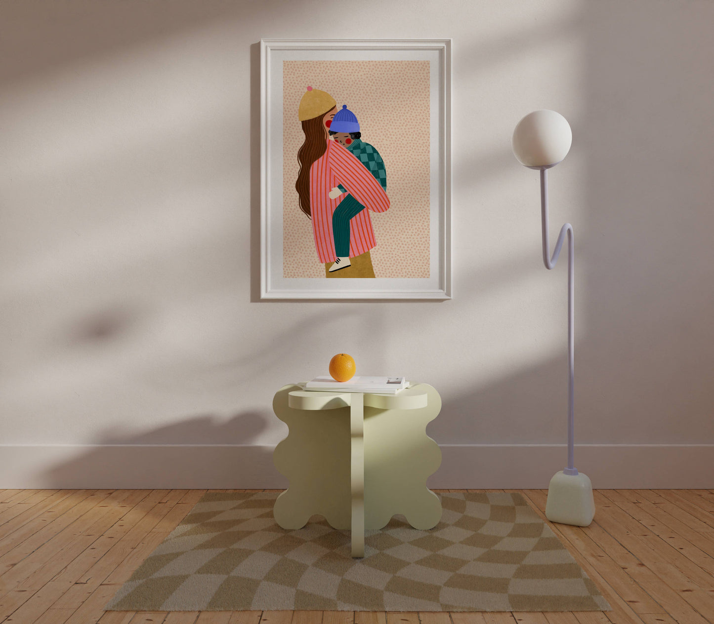Mama und Junge - Kunstdruck A3
