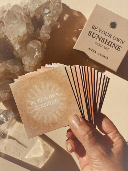 Be your own sunshine - Kartenset - 15 Karten mit Affirmationen