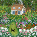 Kunstdruck Zauberhafter Sommergarten von Asia Spettel 20 x 20 cm