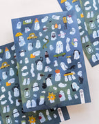 Vinyl-Stickerbogen Geister von Wild Pencil Studio A5