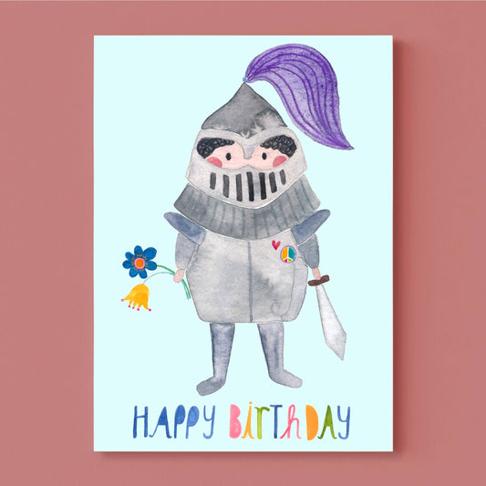 Happy Birthday (mit Ritter) A6