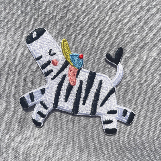 Bügelbild - Zebra