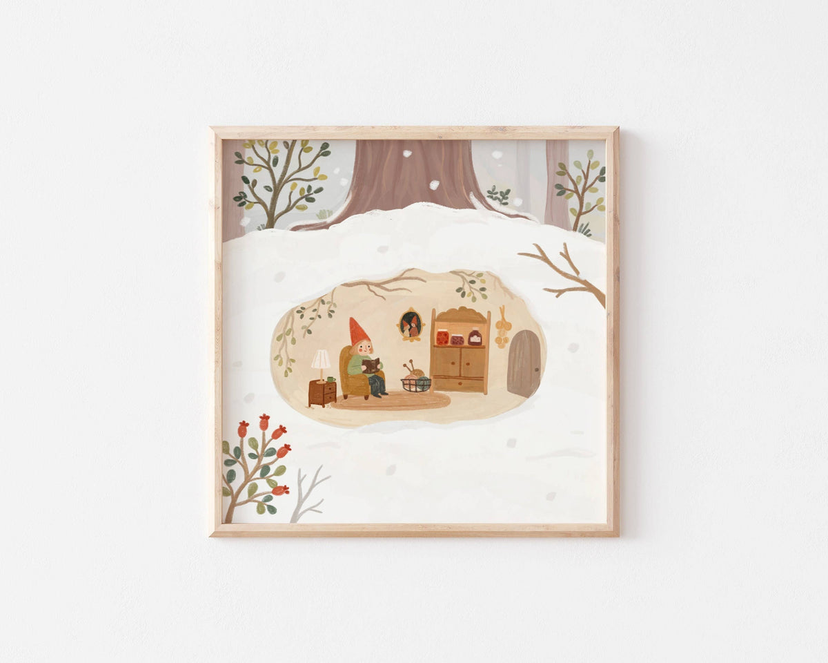 Print - Gnoms gemütlicher Bau (21x21cm)
