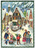 Adventskalender Weihnachten im Dorf von Sellmer A4