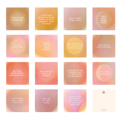 Be your own sunshine - Kartenset - 15 Karten mit Affirmationen