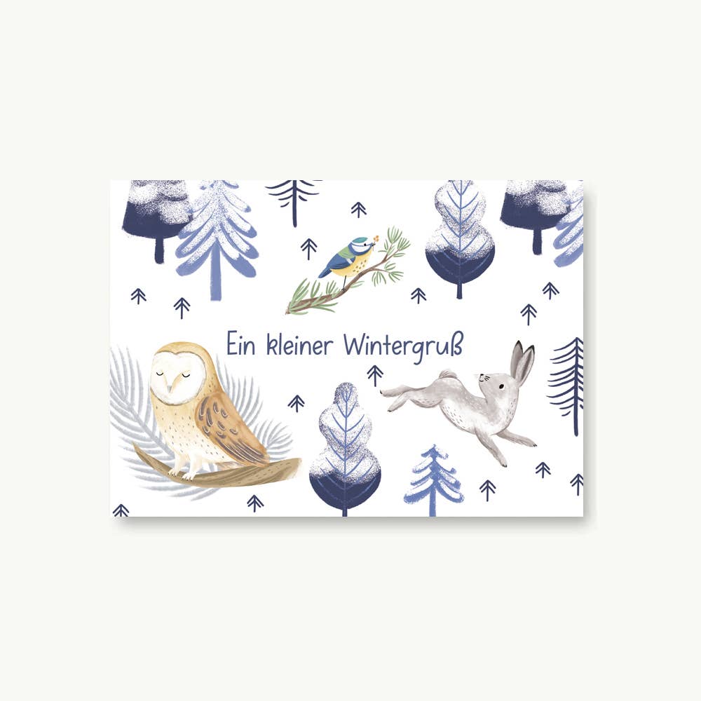 Minikarte - Ein kleiner Wintergruß A7