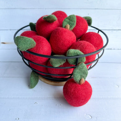 Filzfigur - Roter Apfel