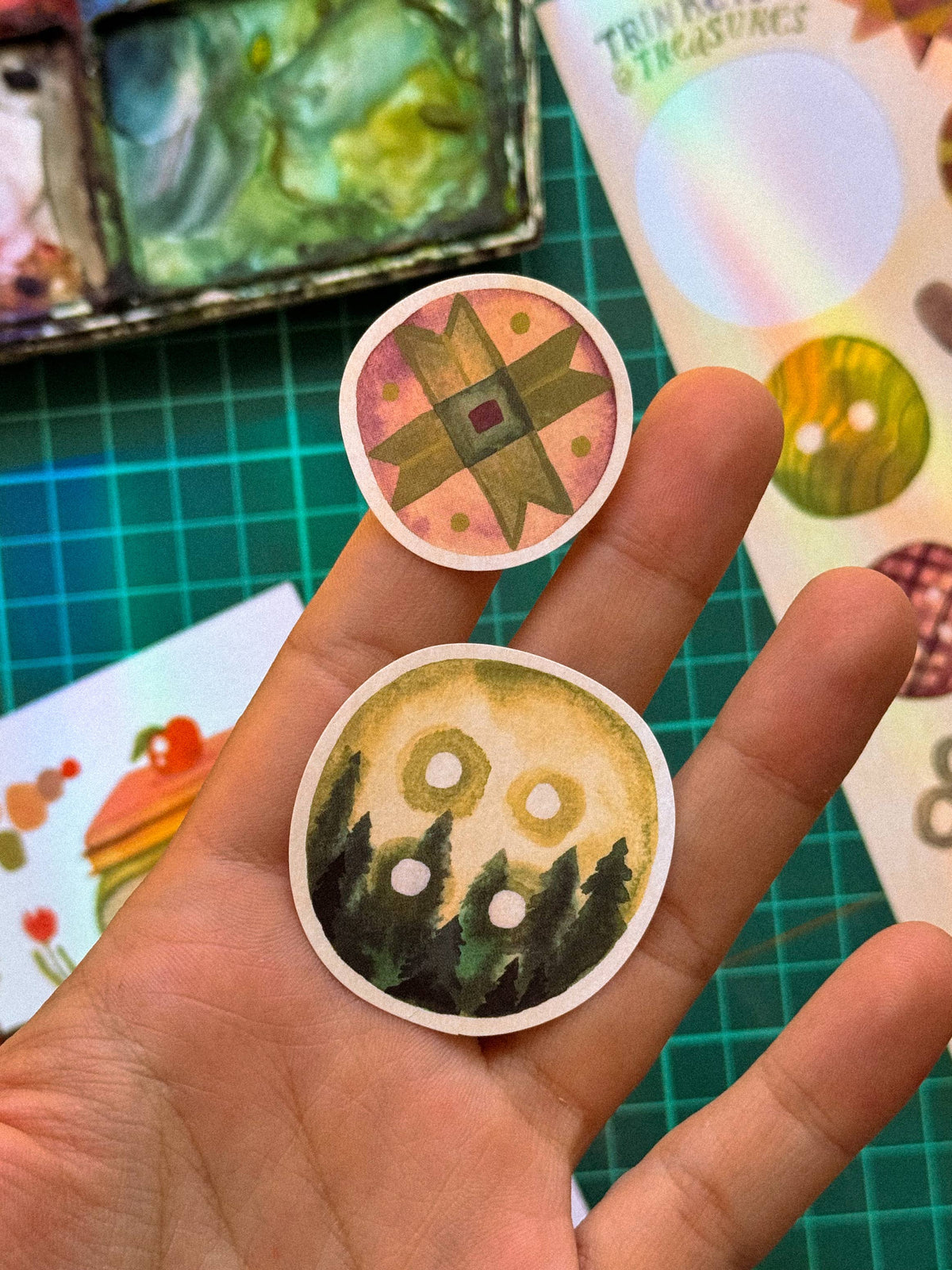 Vinyl-Stickerbogen - Schnickschnack
