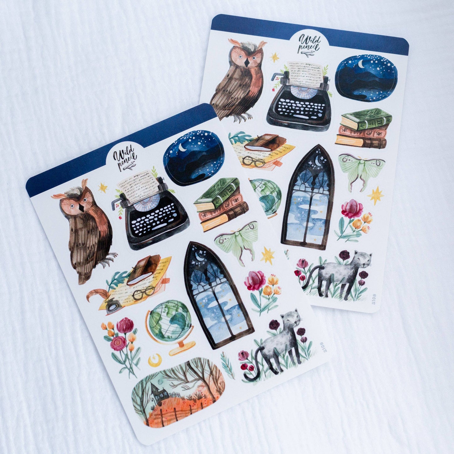 Stickerbogen - Dark Academia
