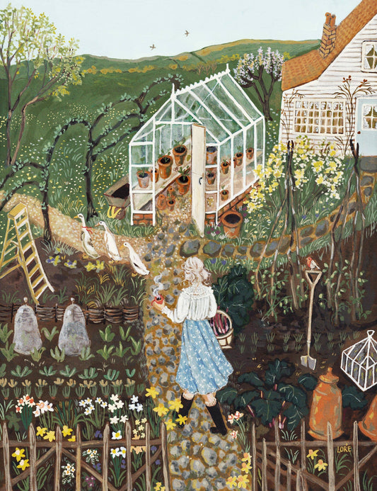 Print - Dame des Gartens
