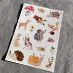 Spülmaschinenfeste Sticker Wald und Wiese von Hannahs Firlefanz A6