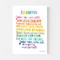 Kunstdruck Zusammen von Frau Ottilie A3
