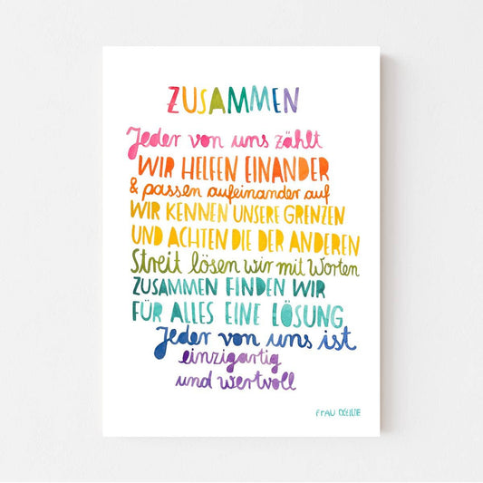 Print - Zusammen A3
