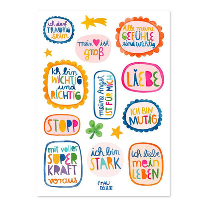 Kindertattoos - Affirmationen