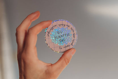 Glitzersticker - Du schaffst das