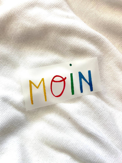 Bügelbild - Moin