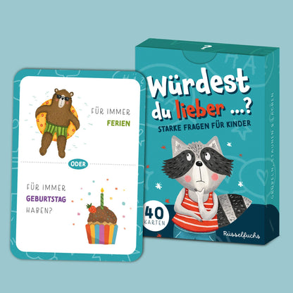 Würdest du lieber …? – Kartenspiel für Kinder