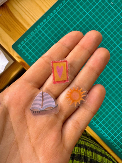 Vinyl-Stickerbogen - Sommer-Kleinstteile