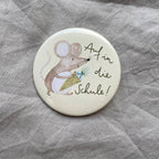 Button - Auf in die Schule - Maus