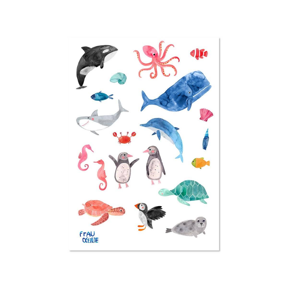 Stickerbogen - Wildes Meer