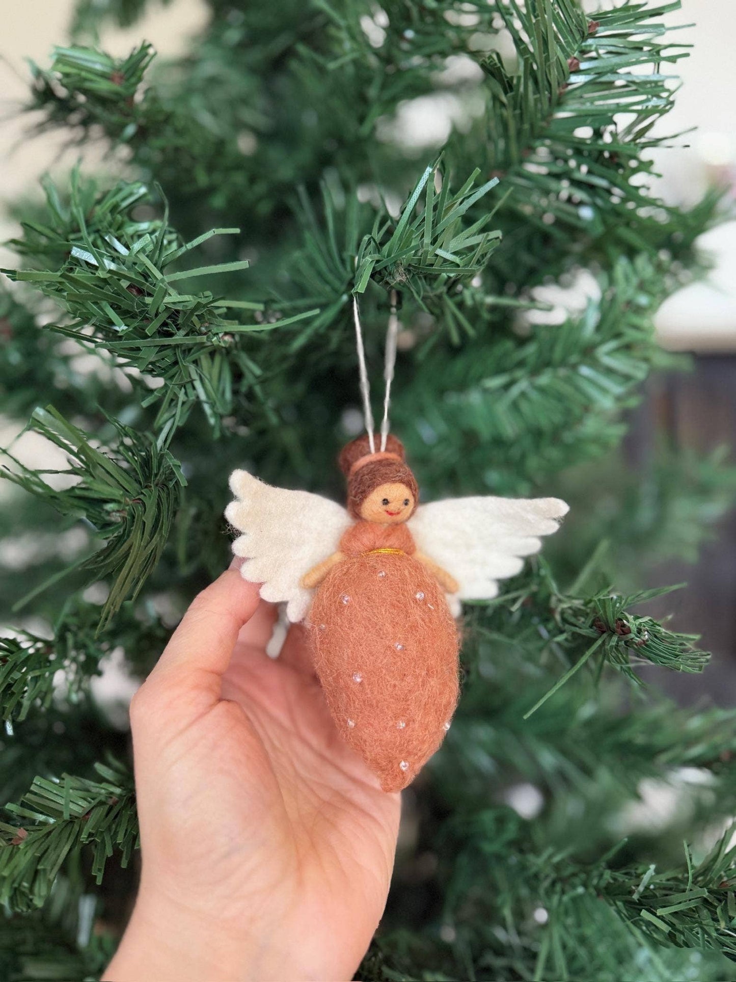 Filzdekoration - Weihnachtsanhänger Engel