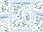Stickerbogen Vergissmeinnicht von Wild Pencil Studio