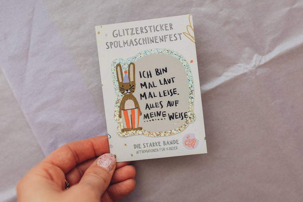 Glitzersticker Hase von Liesels Wicht, Ansicht 2