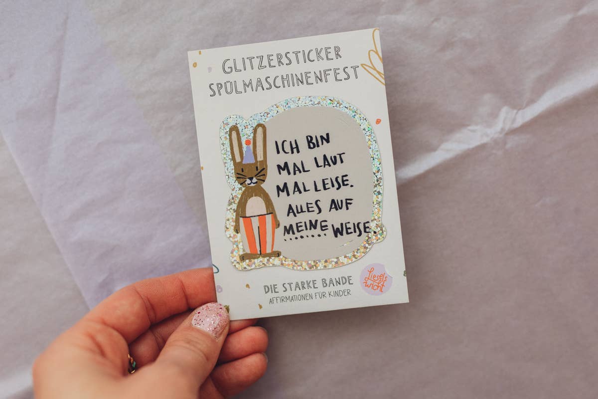 Glitzersticker Hase von Liesels Wicht, Ansicht 2