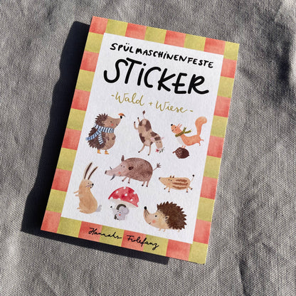 Stickerbogen - Wald und Wiese