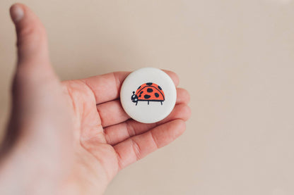 Button - Marienkäfer - Ich bin wichtig