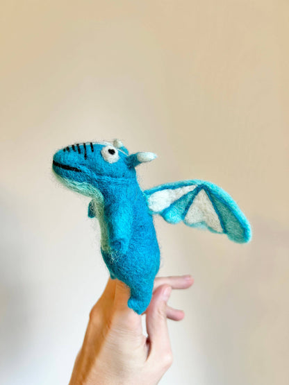 Filz-Fingerpuppe - Monster & Drache