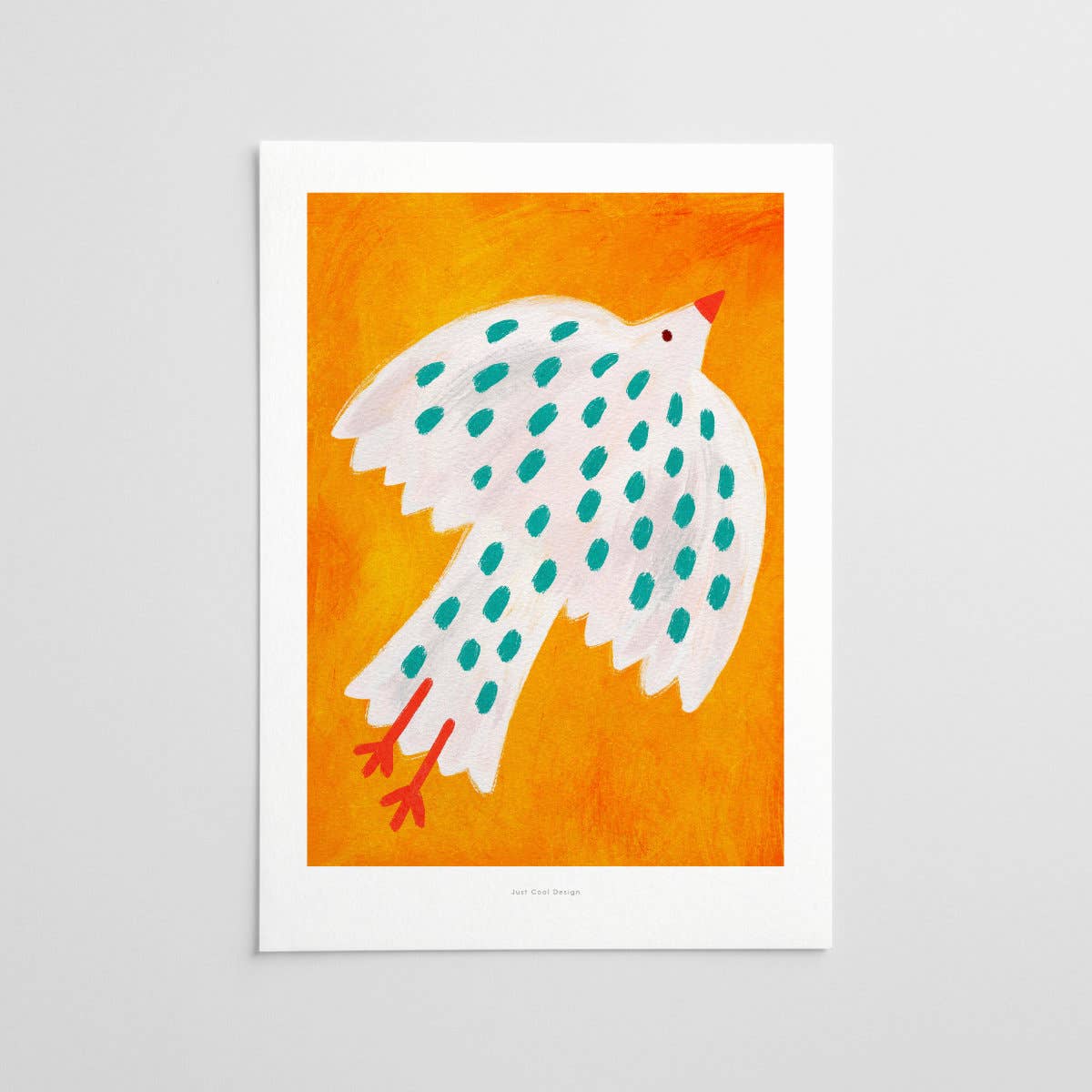 Weißer Vogel - Kunstdruck in A4 und A3