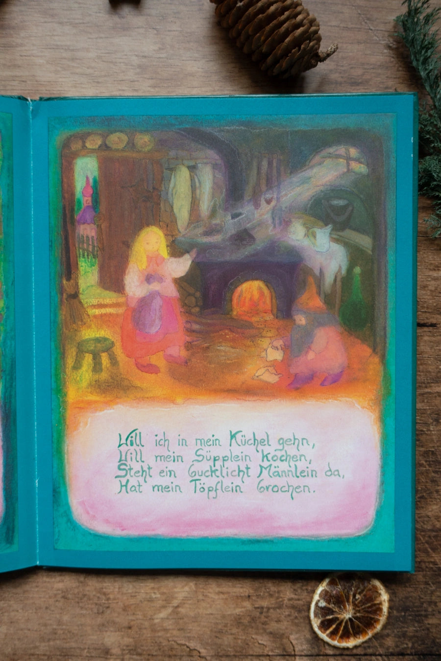 Bilderbuch Das buckliche Männlein, Blick ins Buch