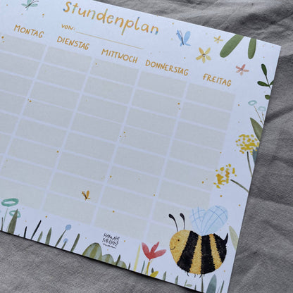 Stundenplan - Biene A4