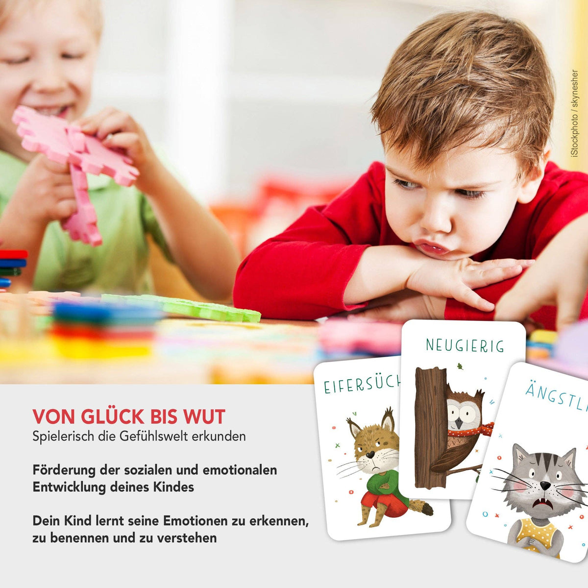 Gefühlskarten Starke Gefühle für Kinder von Rüsselfuchs