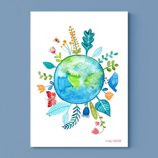 Print - Grüner Planet A4