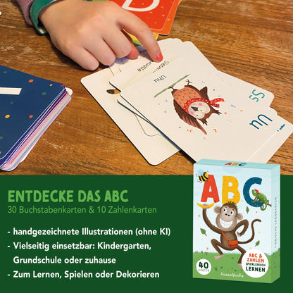 ABC & Zahlen – Lernkarten für Kinder